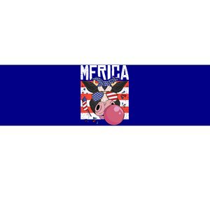 Merica Cow 4th Of July Cow Red White Blue Usa Meaningful Gift Bumper Sticker