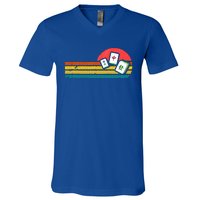 Mahjong Chinese 80s V-Neck T-Shirt