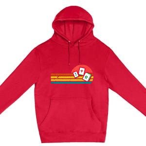 Mahjong Chinese 80s Premium Pullover Hoodie