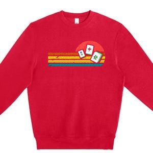 Mahjong Chinese 80s Premium Crewneck Sweatshirt