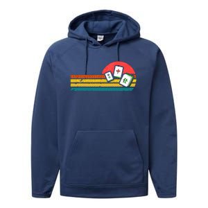 Mahjong Chinese 80s Performance Fleece Hoodie