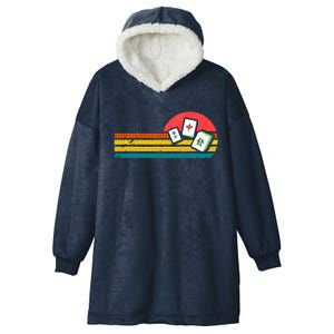 Mahjong Chinese 80s Hooded Wearable Blanket