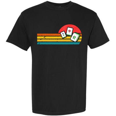 Mahjong Chinese 80s Retro Mah Jongg Garment-Dyed Heavyweight T-Shirt