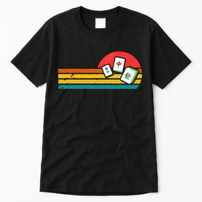 Mahjong Chinese 80s Retro Mah Jongg Tall T-Shirt