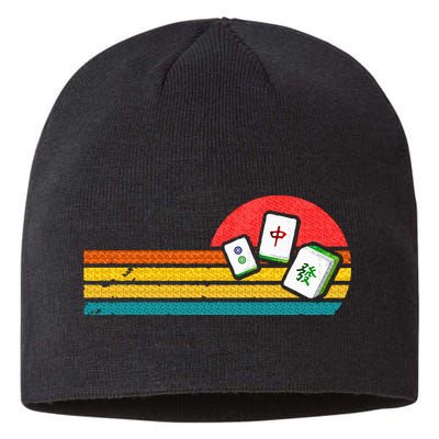 Mahjong Chinese 80s Retro Mah Jongg Sustainable Beanie