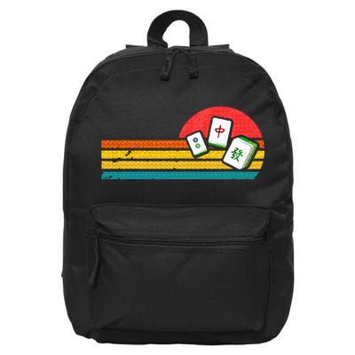 Mahjong Chinese 80s Retro Mah Jongg 16 in Basic Backpack