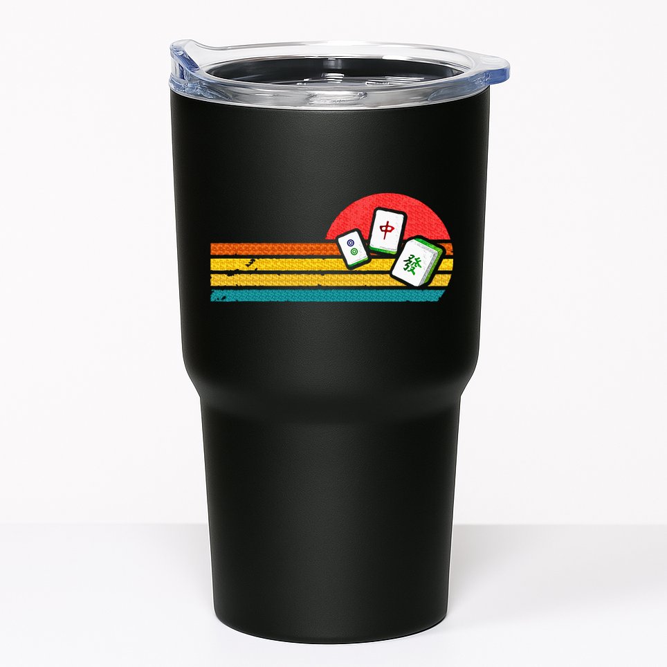 Mahjong Chinese 80s Retro Mah Jongg Tumbler
