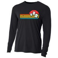 Mahjong Chinese 80s Retro Mah Jongg Cooling Performance Long Sleeve Crew