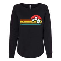 Mahjong Chinese 80s Retro Mah Jongg Womens California Wash Sweatshirt