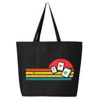 Mahjong Chinese 80s Retro Mah Jongg 25L Jumbo Tote
