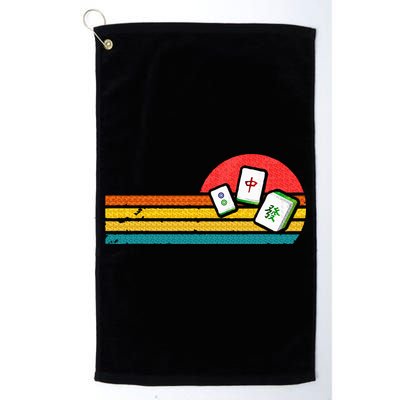 Mahjong Chinese 80s Retro Mah Jongg Golf Towel