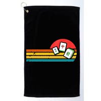 Mahjong Chinese 80s Retro Mah Jongg Golf Towel