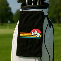 Mahjong Chinese 80s Retro Mah Jongg Golf Towel