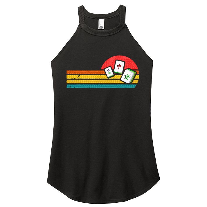Mahjong Chinese 80s Retro Mah Jongg Women's Perfect Tri Rocker Tank