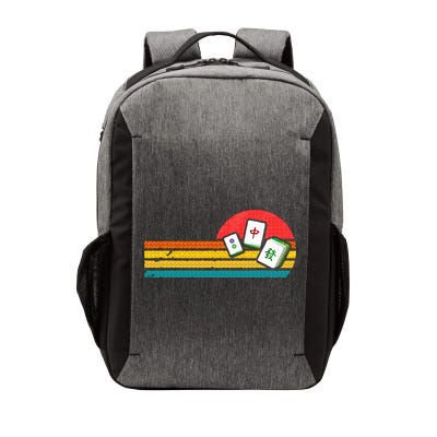 Mahjong Chinese 80s Retro Mah Jongg Vector Backpack