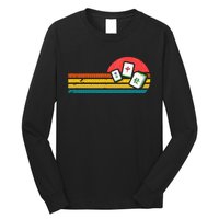 Mahjong Chinese 80s Retro Mah Jongg Long Sleeve Shirt