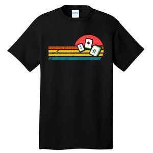 Mahjong Chinese 80s Retro Mah Jongg Tall T-Shirt