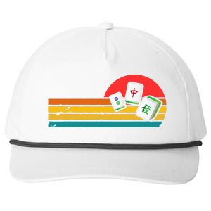 Mahjong Chinese 80s Retro Mah Jongg Snapback Five-Panel Rope Hat