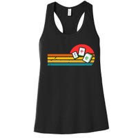 Mahjong Chinese 80s Retro Mah Jongg Women's Racerback Tank