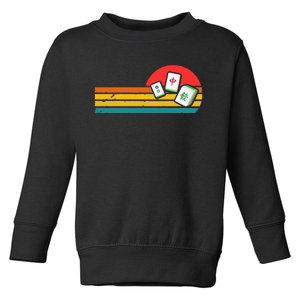 Mahjong Chinese 80s Retro Mah Jongg Toddler Sweatshirt