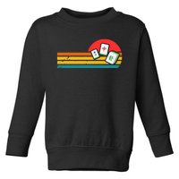 Mahjong Chinese 80s Retro Mah Jongg Toddler Sweatshirt