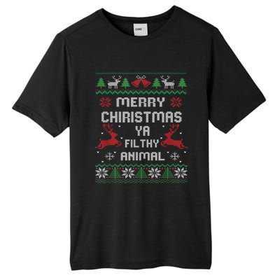 Merry Christmas Animal Filthy Ya Great Tall Fusion ChromaSoft Performance T-Shirt