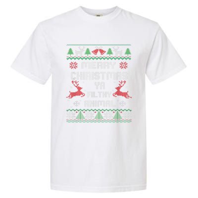 Merry Christmas Animal Filthy Ya Great Garment-Dyed Heavyweight T-Shirt