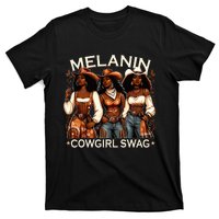 Melanin Cowgirls African Melanin Cowgirl Swag Black History T-Shirt