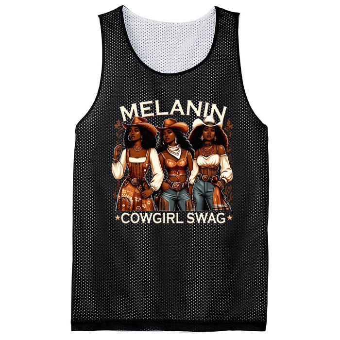 Melanin Cowgirls African Melanin Cowgirl Swag Black History Mesh Reversible Basketball Jersey Tank