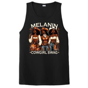 Melanin Cowgirls African Melanin Cowgirl Swag Black History PosiCharge Competitor Tank