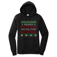 Merry Christmas Animal Filthy Ya Hoodie Women's Pullover Hoodie