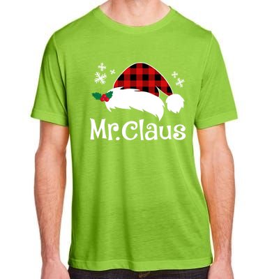 Mr Claus And Mrs Claus Funny Christmas Matching Couple Xmas Funny Gift Adult ChromaSoft Performance T-Shirt