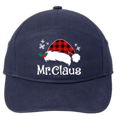 Mr Claus And Mrs Claus Funny Christmas Matching Couple Xmas Funny Gift 7-Panel Snapback Hat