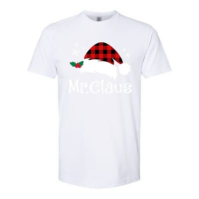 Mr Claus And Mrs Claus Funny Christmas Matching Couple Xmas Funny Gift Softstyle® CVC T-Shirt