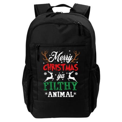 Merry Christmas Animal Filthy Ya Xmas Pajama Daily Commute Backpack