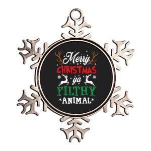 Merry Christmas Animal Filthy Ya Xmas Pajama Metallic Star Ornament