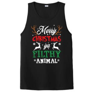 Merry Christmas Animal Filthy Ya Xmas Pajama PosiCharge Competitor Tank