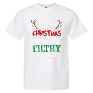 Merry Christmas Animal Filthy Ya Xmas Pajama Garment-Dyed Heavyweight T-Shirt