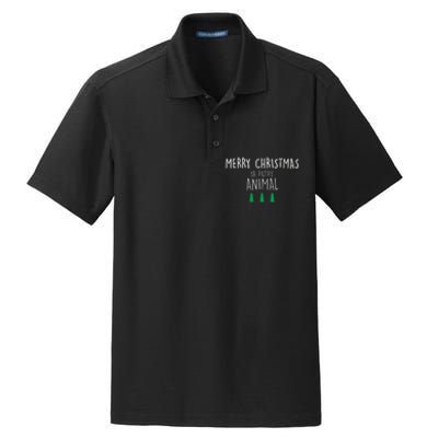 Merry Christmas Animal Xmas Kevin Alone Home Dry Zone Grid Polo