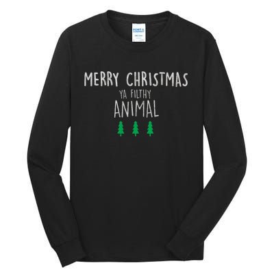 Merry Christmas Animal Xmas Kevin Alone Home Tall Long Sleeve T-Shirt