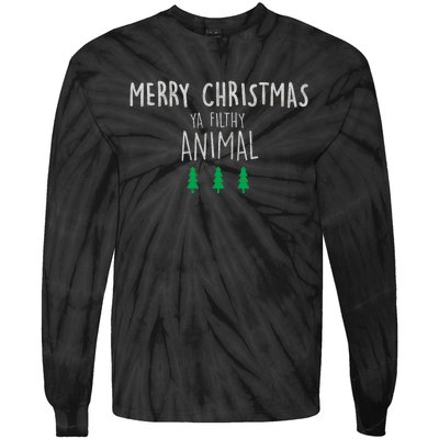 Merry Christmas Animal Xmas Kevin Alone Home Tie-Dye Long Sleeve Shirt