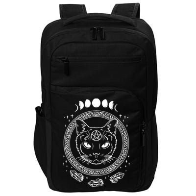 Moon Cat Alchemy Witch Dark Symbols Goth Halloween Impact Tech Backpack