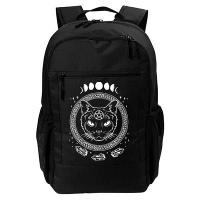 Moon Cat Alchemy Witch Dark Symbols Goth Halloween Backpack
