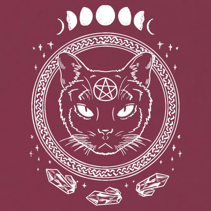 Moon Cat Alchemy Witch Dark Symbols Goth Halloween 16oz Travel Tumbler
