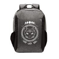 Moon Cat Alchemy Witch Dark Symbols Goth Halloween Vector Backpack