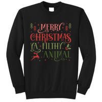 Merry Christmas Animal Filthy Ya Xmas Pajama Ugly Sweatshirt