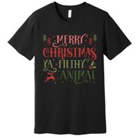 Merry Christmas Animal Filthy Ya Xmas Pajama Ugly Premium T-Shirt