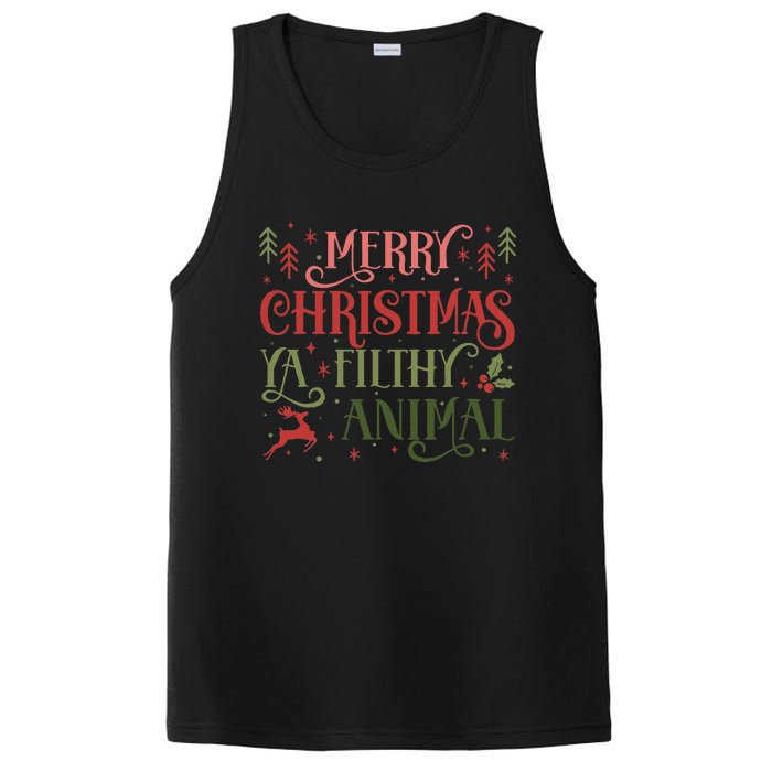 Merry Christmas Animal Filthy Ya Xmas Pajama Ugly PosiCharge Competitor Tank