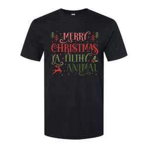 Merry Christmas Animal Filthy Ya Xmas Pajama Ugly Softstyle CVC T-Shirt