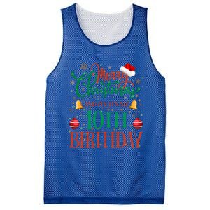 Merry Christmas And Yes ItS My 10th Birthday Xmas Bday Gift Mesh Reversible Basketball Jersey Tank